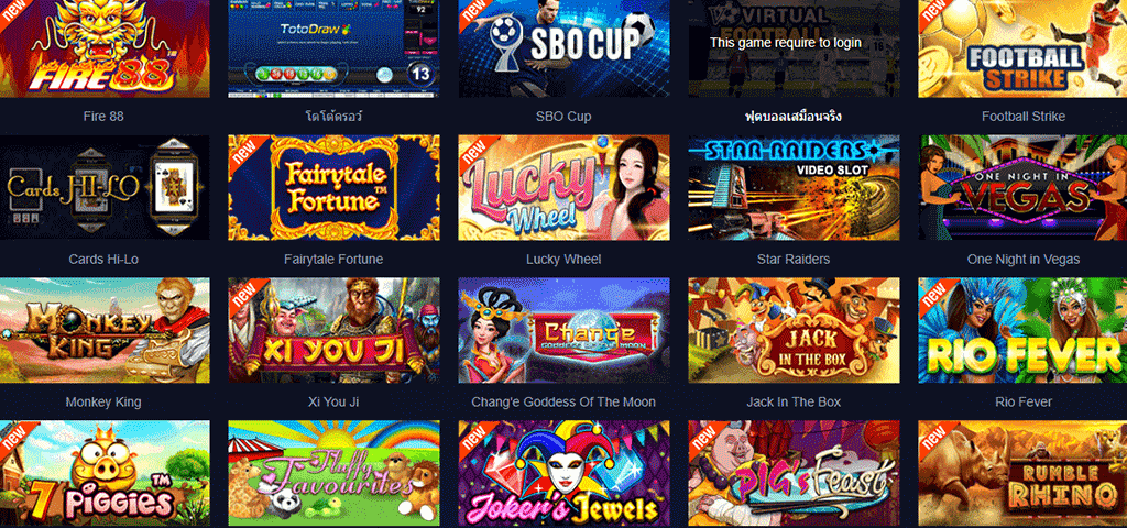 เกมพนันออนไลน์ ในเว็บ SBOBET เกมเดิมพันที่เล่นง่าย และได้เงินจริง